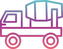 Mixer Truck Vector Icon