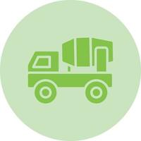 Mixer Truck Vector Icon