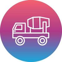 Mixer Truck Vector Icon