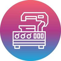 Metal Cutting Machine Vector Icon