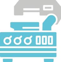 Metal Cutting Machine Vector Icon