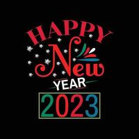 HAPPY NEW YEAR T-SHIRT vector