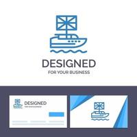 Creative Business Card and Logo template Brexit British European Kingdom Uk Vector Illustration