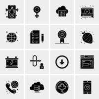 16 Universal Business Icons Vector Creative Icon Illustration to use in web and Mobile Related project