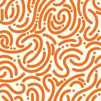 Bold and clean orange colored lines doodle simple minimalist square vector background isolated on plain white background. Wallpaper for social media post, website, banner, poster, brochure, and other.