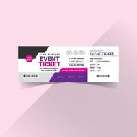 Event Ticket Template Vector File