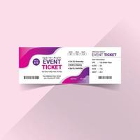 Event Ticket Template Vector File