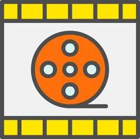 Film Reel Vector Icon