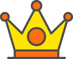 icono de vector de corona