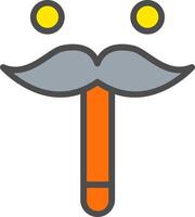 icono de vector de bigote