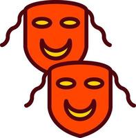 Theater Masks Vector Icon