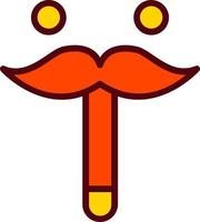 icono de vector de bigote