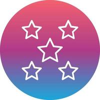 Icono de vector de 5 estrellas