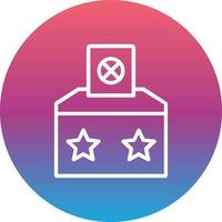 icono de vector de caja de votación