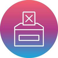 Vote No Vector Icon
