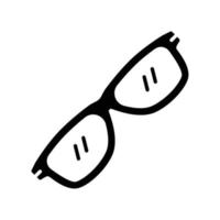 icono de gafas o gafas de sol para la moda de belleza vector