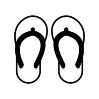 Slippers or sandals icon for footwear vector