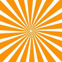 retro naranja sol brust horizontal vector