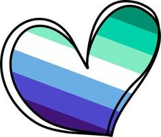 LGBTQ Love Heart Eternity Equality Pride vector