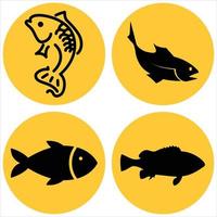 Collection of fishes vector