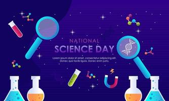 Gradient science twitch background design template vector