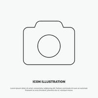 Camera Image Basic Ui Line Icon Vector