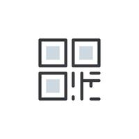 QR Code icon vector. QR Code sign vector isolated on white background