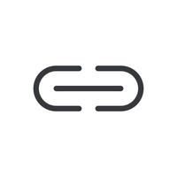 Url link icon vector. Hyperlink chain website icon vector isolated on white background