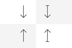 Arrow Key icon set vector. Arrow Key icon vector isolated on white background
