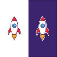 vector rocket logo template