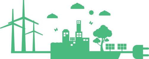 Ecology concept and Environmental ,Banner design elements for sustainable energy development, Vector illustration