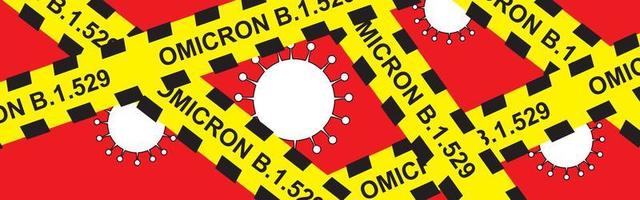 B.1.1.529 Omicron Alert, new virus mutation omicron of covid-19 vector