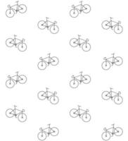 Vector seamless pattern of flat pastel bicycle