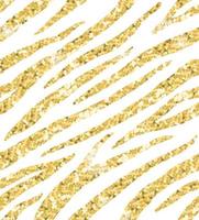 Vector seamless pattern of gold zebra tiger print