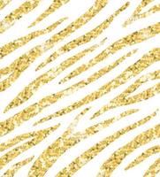 Vector seamless pattern of gold zebra tiger print