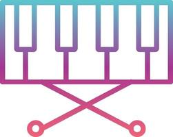 Piano Keyboard Vector Icon