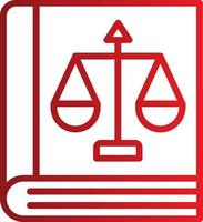 Law Book Vector Icon