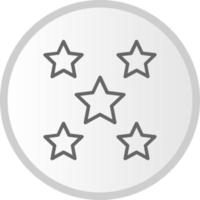 Icono de vector de 5 estrellas