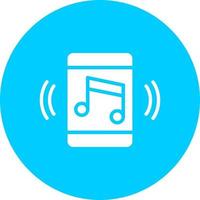 icono de vector de aplicación de música