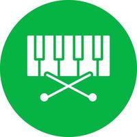 Piano Keyboard Vector Icon