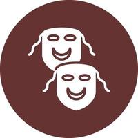 icono de vector de máscaras de teatro