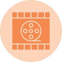 icono de vector de carrete de película