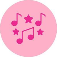 icono de vector de notas musicales