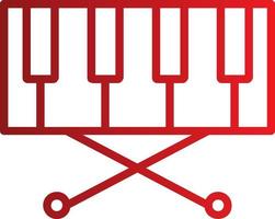 Piano Keyboard Vector Icon