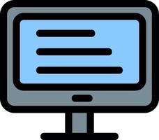 Monitor Vector Icon Design