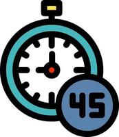 45 Minutes Vector Icon Design