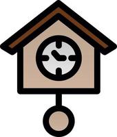 Cuckoo Clock Vector Icon Design