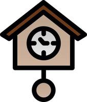 diseño de icono de vector de reloj de cuco