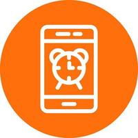 Smartphone Alarm Vector Icon Design