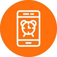 Smartphone Alarm Vector Icon Design